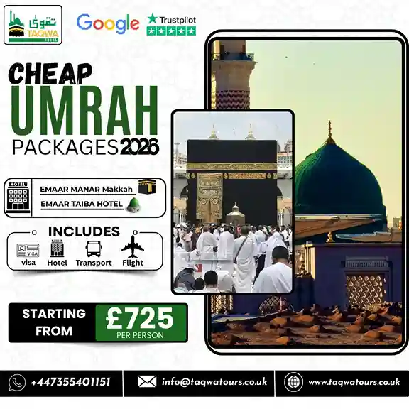 Cheap Umrah Packages from UK - Taqwa Tours