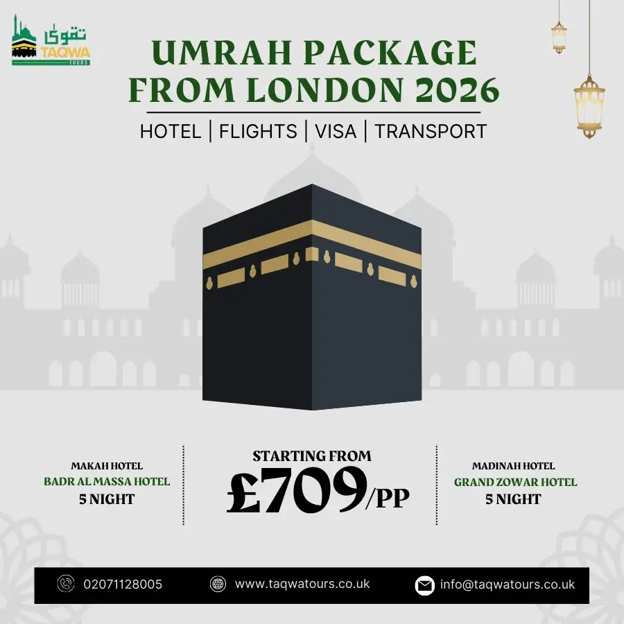 Umrah packages from London - Taqwa Tours
